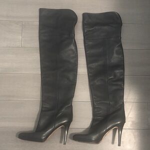 Jimmy Choo Black Over-the-Knee Boots
